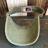 Hermosa Beach CLASSIC MINI LOGO "FLEX" Sun Visor - Olive Green