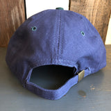 Hermosa Beach HERMOSA AVE - 6 Panel Low Profile Baseball Cap with Adjustable Strap with Press Buckle - Navy/Dark Green