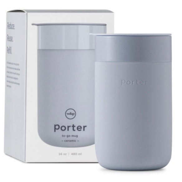 Porter Portable Mug (Ceramic, Slate - 16 oz)