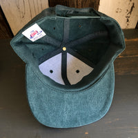 Hermosa Beach SUNBEAMS 6 Panel Mid Profile Baseball Cap - Dark Green