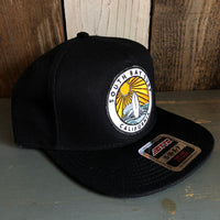 Hermosa Beach SOUTH BAY SURF (Multi Colored Patch) "OTTO SNAP" 5 Panel Mid Profile Snapback Hat - Black