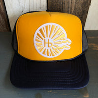 Hermosa Beach CLASSIC LOGO Trucker Hat - Navy/Gold/Navy