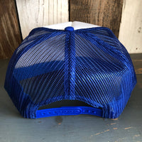 Hermosa Beach CLASSIC LOGO Trucker Hat - Red/White/Royal Blue