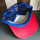Hermosa Beach SHOREFRONT Trucker Hat - Red/White/Royal Blue