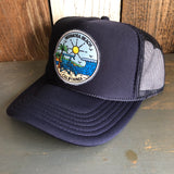 Hermosa Beach SHOREFRONT High Crown Trucker Hat - Navy