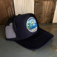 Hermosa Beach SHOREFRONT High Crown Trucker Hat - Navy