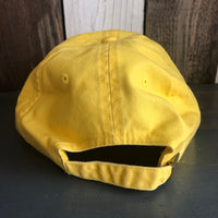 Hermosa Beach CLASSIC MINI LOGO 6 Panel Low Profile Style Dad Hat - Goldenlite Yellow