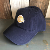 Hermosa Beach CLASSIC MINI LOGO 6 Panel Low Profile Style Dad Hat - Navy