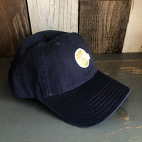 Hermosa Beach CLASSIC MINI LOGO 6 Panel Low Profile Style Dad Hat - Navy