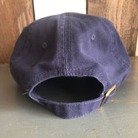 Hermosa Beach CLASSIC MINI LOGO 6 Panel Low Profile Style Dad Hat - Navy