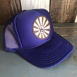 Hermosa Beach SUNBEAMS High Crown Trucker Hat - Purple