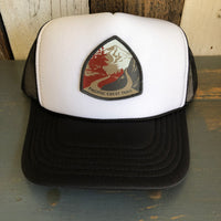 PACIFIC CREST TRAIL Trucker Hat - Black/White/Black