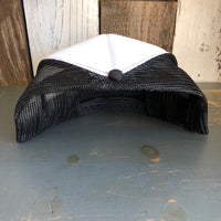Hermosa Beach LIFEGUARD TOWER Trucker Hat - Black/White/Black