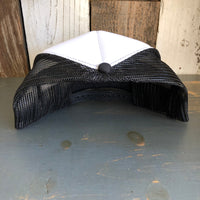 SURF HERMOSA :: OPEN DAILY Trucker Hat - Black/White/Black