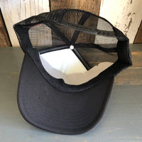 SURF HERMOSA :: OPEN DAILY Trucker Hat - Black/White/Black