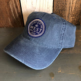 SPIRIT OF THE WEST - SOUL OF THE WILD - 6 Panel Low Profile Style Dad Hat with Velcro Closure - Faded Navy