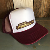 Hermosa Beach HERMOSA AVE Trucker Hat - Maroon/White/Maroon