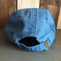 Hermosa Beach CLASSIC MINI LOGO 6 Panel Low Profile Style Dad Hat - Sky Blue