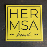Hermosa Beach Sticker - HER MSA beach