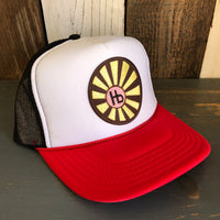 Hermosa Beach SUNBEAMS Trucker Hat - Red/White/Black