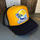 Hermosa Beach FIESTA Trucker Hat - Navy/Gold/Navy