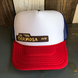 Hermosa Beach HERMOSA AVE Trucker Hat - Red/White/Royal Blue