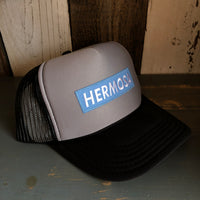 Hermosa Beach BLUE SUPREME HERMOSA Trucker Hat - Black/Grey/Black
