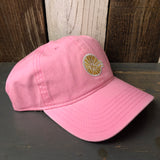 Hermosa Beach MINI CLASSIC LOGO - 6 Panel Low Profile Style Dad Hat with Velcro Closure - Pink