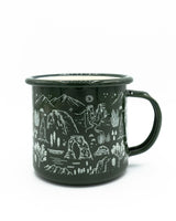 National Parks Iconic Enamel Mug - Green