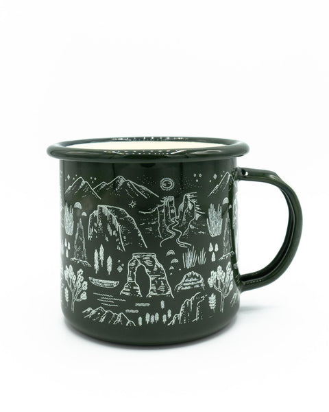 Enamel Monster Camping Mug