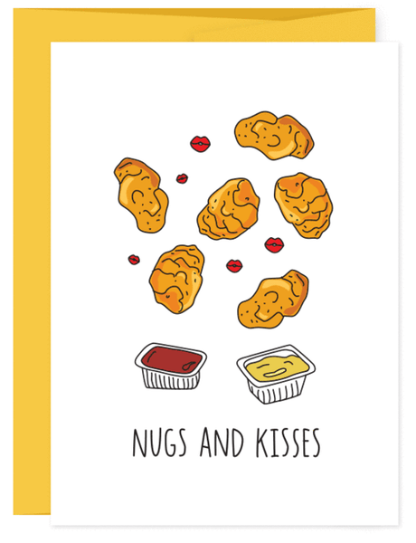 CHX NUGS AND KISSES Greeting Card