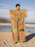 Garden of Eden Towel - Green Multi