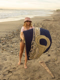 Sax on the Beach Towel - Navy