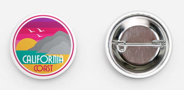 California Coast - Pin Button (1.25")
