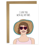 ALL MY FART :: Kristen Wiig from Barb and Star - Greeting Card