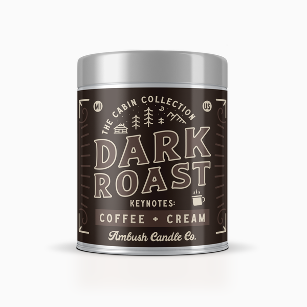Dark Roast | Coffee + Cream 14oz Soy Candle