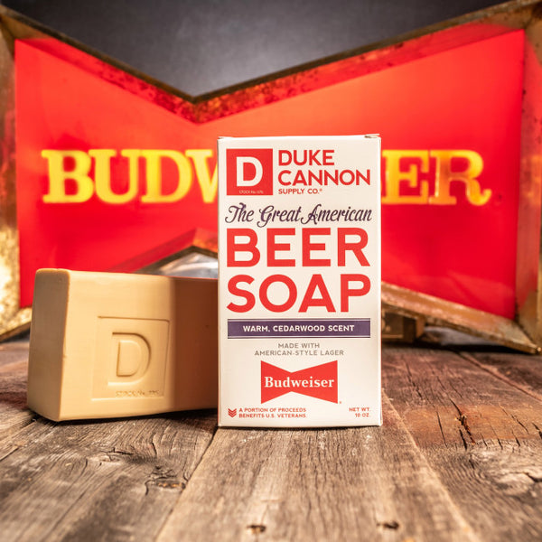 BIG ASS BRICK OF GREAT AMERICAN BEER SOAP - MADE WITH BUDWEISER