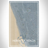 Hermosa Beach Afternoon Map Print - 12x18 Poster