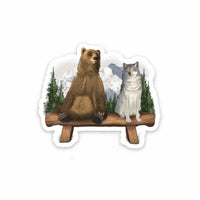 Bear and Wolf Sticker