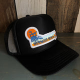 Hermosa Beach GOLDEN HOUR Trucker Hat - Black