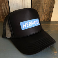 Hermosa Beach SUPREME HERMOSA Trucker Hat (centered patch) - Black