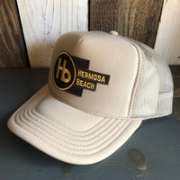 Hermosa Beach THE NEW STYLE High Crown Trucker Hat - Khaki