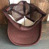 LIFE'S TOO SHORT TO PLAY INDOORS High Crown Trucker Hat - Brown