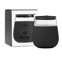 Porter Portable Tumbler (Glass, Charcoal - 15 oz)