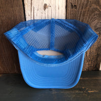 Hermosa Beach CLASSIC LOGO High Crown Trucker Hat - Col. Blue