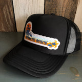 Hermosa Beach GOLDEN HOUR Trucker Hat - Black