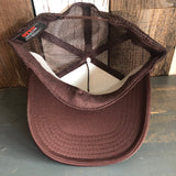 Hermosa Beach FIESTA FOREVER High Crown Trucker Hat - Brown