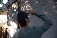 Whale Patch Corduroy Hat - Charcoal