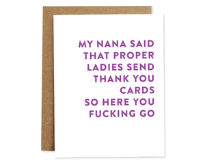 Nana Said | Thank You Card