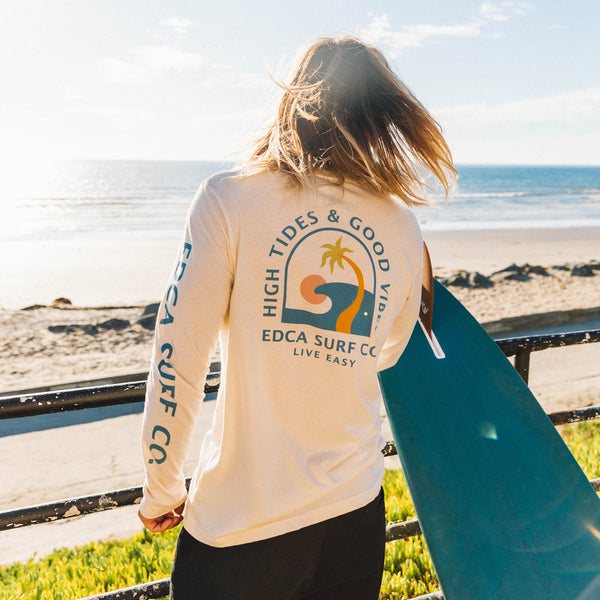 High Tides & Good Vibes/Sublime Long Sleeve Tee - Natural